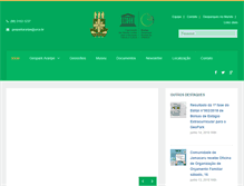 Tablet Screenshot of geoparkararipe.org.br